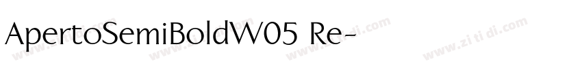 ApertoSemiBoldW05 Re字体转换